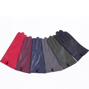 थोक क्लासिक सादे वास्तविक चमड़े के दस्ताने अल्ट्रा-सॉफ्ट लाइनिंग दस्ताने - Product Image 2