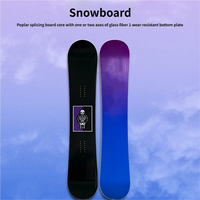 Snowboard tout-terrain écologique pour adulte, noyau en bois de peuplier, équipement de snowboard sportif et tendance pour l'extérieur