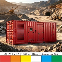 Generadores Diésel Silenciosos AOM con Motor CUMMINS de 37.5KVA 30KW 110V 120V 127V 220V 230V 240V 380V 400V 50HZ 60HZ