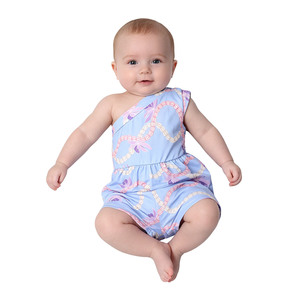 A26-10 Venta Directa de Fábrica, Personalización, Rompers con Hombros Descubiertos, Romper con Botones a Presión para Niña, Romper con Estampado de Leopardo para Bebé - Product Image 4