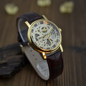 Montre mécanique squelette manuelle Victory Silver pour hommes et femmes, montre tendance, montre d'affaires, montre mécanique - Product Image 5