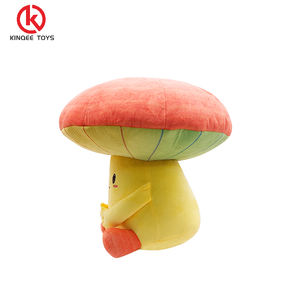 Kinqee OEM kustom mainan mewah 10-20cm boneka katun boneka hewan jamur kustom boneka lembut karakter Anime boneka mewah - Product Image 2