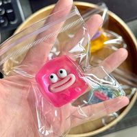 Nouveau Jouet Squishy Créatif Anti-Stress Amusant à Presser, Motif Grands Yeux et Bouche de Saucisse, en Maltose, Cadeau