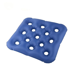 Coussin de siège gonflable bleu avec trous d'aération pour une meilleure respirabilité et un soulagement de la pression, utilisation domestique - Product Image 2