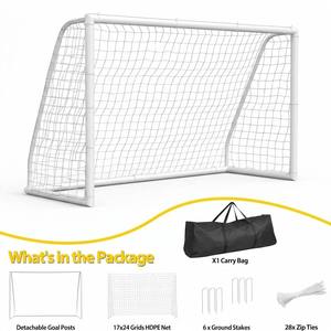 Mini but <span class=keywords><strong>de</strong></span> football pliable en métal blanc, durable et portable - Product Image 4