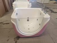 Baignoire à remous pour bébé en acrylique certifiée ASTM, baignoire hydrothérapeutique autoportante avec massage à l'ozone pour les centres de spa