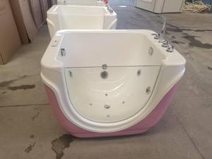Baignoire à remous pour bébé en acrylique certifiée ASTM, baignoire hydrothérapeutique autoportante avec massage à l'ozone pour les centres de spa - Product Image 5