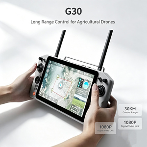 รีโมทคอนโทรล FPV รุ่น G30 ของแท้ หน้าจอ HD 10.1 นิ้ว 2.4G 5.8G ความถี่คู่ ระยะไกล 30 กม. อุปกรณ์เสริมสำหรับโดรน - Product Image 1
