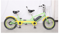 Vélos à pédales pour touristes, vélos tandem pour couples, vélo tandem 3 personnes/2 roues, 3 sièges pour une famille en vélo