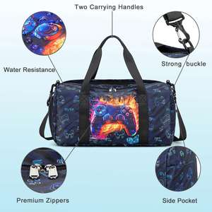 Sports Bag for Boys Kids Duffle Bag Boys Travel Bag for Kids Overnight Bag for Kid Weekender Bag <b>Sleepover</b> Bags - Product Image 5