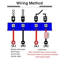 T3230 Relai Penunda Waktu Digital Tampilan LED Ganda Pengatur Waktu Siklus AC/DC 12V 24V 110-220V 0-999s/m/jam Sakelar 20A