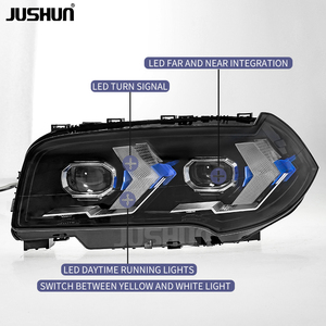 Conjunto de Faros Delanteros JUSHUN para <span class=keywords><strong>BMW</strong></span> X3 <span class=keywords><strong>E83</strong></span> 2006-2010, Actualización a LED, Luces de Circulación Diurna, Venta al Por Mayor de Fábrica - Product Image 5