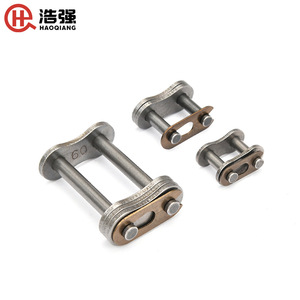 Cadena de Rodillos Haoqiang, Junta de Cadena Industrial Estándar 60, Eslabón Único, Rodillo de 10 mm, Ancho de 20 mm, Superficie Pulverizada - Product Image 1