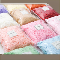Papier spécial biodégradable en paille de pulpe colorée Lafite, déchiqueté, pour emballage cadeau de bougies, matériaux recyclés, impression offset