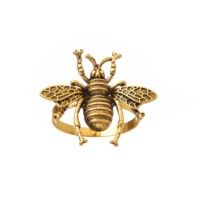 Anneau de serviette en métal à bourdon d'abeille, porte-serviette pour la saison de printemps, vacances, décoration de mariage, utilisation quotidienne