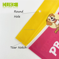 Sac en forme personnalisée pour chien, nourriture en aluminium, pochette debout, emballage en plastique pour friandises