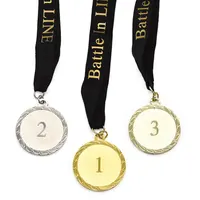 ميداليات الصانع الجملة كرنفال جائزة 1St 2St 3St الرياضية الذهب ميدالية فارغة ميدالية معدنية مخصصة للبيع