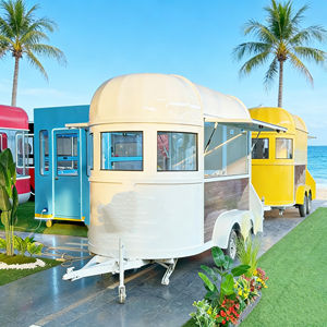 Carrito de Comida Móvil Retro Atemporal, Diseñado para Venta Ambulante en Mercados Nocturnos, Ideal para Café, Bocadillos, Postres y Servicios de Catering - Product Image 4