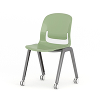 Chaises de bureau empilables de jeu de chaise de formation d'étude de pivot d'étudiant d'école économique pour le lycée