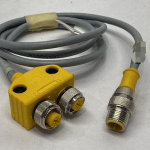 Conjunto de cables de cadena de margaritas de dos ramas, M12, 1/2fkm, 1/2fkm, 4,4/s651, nuevo, original, listo, Automatización Industrial - Product Image 1