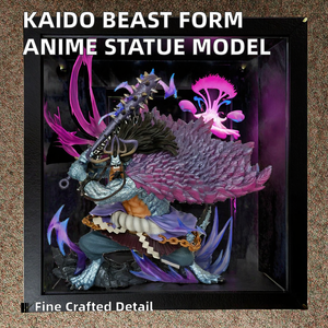 MS <span class=keywords><strong>One</strong></span>-<span class=keywords><strong>Piece</strong></span> PVC Anime Statue Modèle Quatre Empereur <span class=keywords><strong>Kaido</strong></span> Bête Forme Qualité Bon Dessin Animé Jouet avec Boîte Accessoire Design - Product Image 2