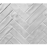 Monobloc moderne en marbre de culture Salle de bain Douche Murale Étanche Ignifuge 3X12 Motif Chevrons Pierre d'usine