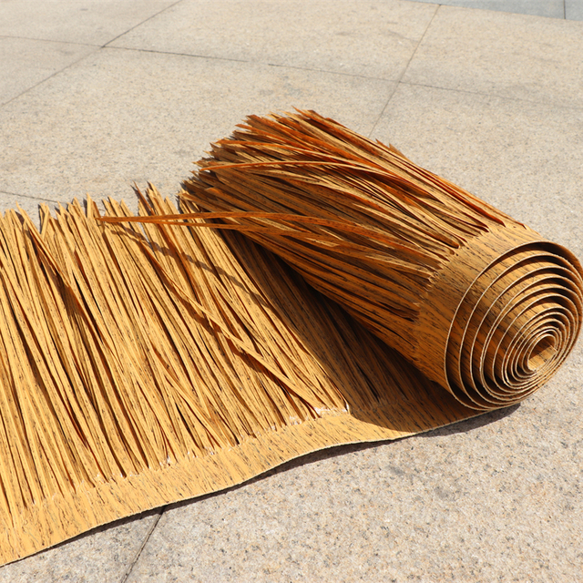 Nipa Coconut Leaf Roof Synthetic Grass Roofing Fake Thatch Artificial Coconut Leaves Roof Simulated Thatch