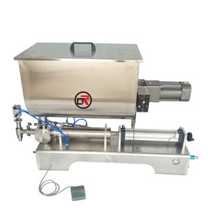 Pédale horizontale <span class=keywords><strong>semi</strong></span>-automatique de sauce tomate médicale de cosmétiques 200-1500ml Machine de remplissage de carton aseptique liquide à buse unique - Product Image 6