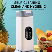 Draagbare 420ML roestvrijstalen blender met USB-oplader voor smoothies & fruitsapjes voor onderweg