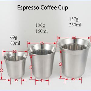 Taza Térmica Personalizada con Logotipo, 80 ml, 160 ml, 250 ml, Taza de Café de Acero Inoxidable 304 de Doble Pared, Taza de Café Espresso Italiana - Product Image 2