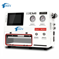 Pompe à vide à compresseur d'air HZY M20 + écran LCD remise à neuf machine à bulles Machine à plastifier sous vide OCA ensemble de trois pièces