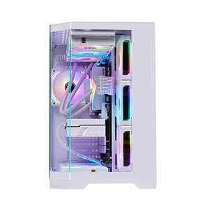 FULL-Tower ATX/M-ATX/ITX Aluminum Alloy Gaming <strong>PC</strong> <strong>Case</strong> with Side Panel Window 120mm Fan HDD*1 SSD*2 Support - Product Image 1