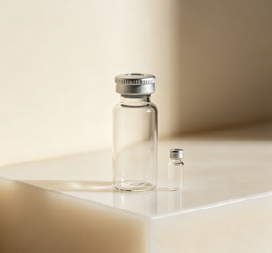 Frascos de Vidrio Borosilicato de Alta Transparencia, Varios Tamaños 3ml 5ml 10ml, Botellas de Almacenamiento Equipadas con Tapas Plateadas Desprendibles - Product Image 1