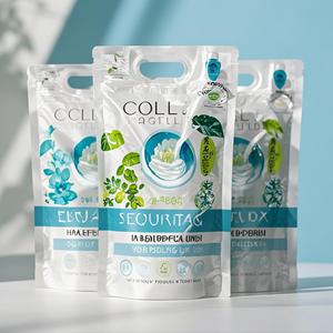 Trung Quốc Nhà cung cấp bao bì nhựa túi giặt chất tẩy rửa gel vỏ đứng lên túi với biểu tượng tùy chỉnh và xử lý - Product Image 5