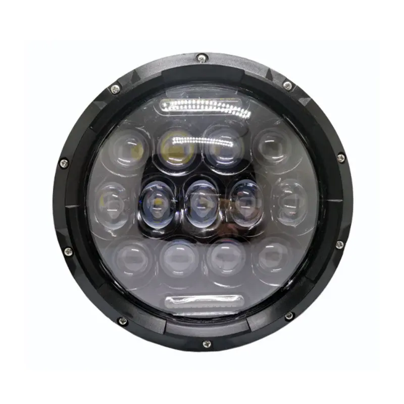 7 "Zoll Auto Runde LED Arbeits scheinwerfer 75W LED Scheinwerfer Hi/Lo Beam Mit Tagfahrlicht Für Jeep