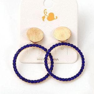 Boucles d'oreilles créoles micro-serties de zircone cubique plaqué or 18 carats, géométrie ronde, bijoux de fête, boucles d'oreilles tendance pour femme - Product Image 1