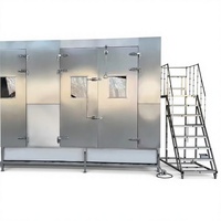 Machine de lavage entièrement automatique en acier inoxydable pour chariots de fumage, pour boulangerie, moulin à farine, transformation de la viande, avec boîte de vitesses et pompe