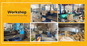 Finition martelée élégante Cadre de lit de <span class=keywords><strong>pied</strong></span> en métal rétractable en forme de T Pieds de support de meubles en métal réglables télescopiques - Product Image 5