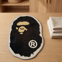 Tapis imprimé irrégulier Anime personnalisé Kaws Bape, tapis de salon, tapis Bape Bear pour chambres à coucher
