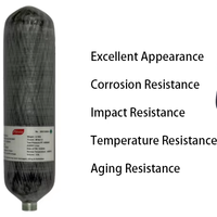 Réservoir d'air PCP en fibre de carbone haute pression AndGenius 3.0L 9.0L pour plongée SCBA, cylindre composite d'oxygène 300 bars