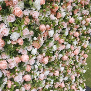 Customized pink and White Peony and Rose <b>Artificial</b> <b>Flower</b> <b>Wall</b> <b>Artificial</b> Plant and Fake <b>Flower</b> Wedding Party Background <b>Wall</b> - Product Image 4