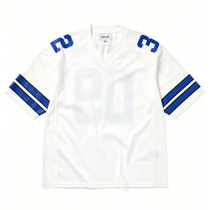 Maillot de football personnalisé vert en mesh, col en V, manches courtes, impression sublimée, anti-humidité, léger, haut de sport pour homme adulte - Product Image 4