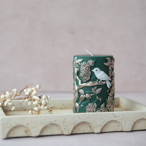 Bougie parfumée en <span class=keywords><strong>cire</strong></span> de soja naturelle faite à la main avec sculpture 3D en relief d'un écureuil, pour la décoration de la maison - Product Image 2