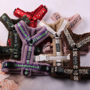 Arnês de Cão Personalizado Premium com Impressão Luxuosa, Ajustável em Corduroy, Estilo H com Fivela de Metal - Product Image 4