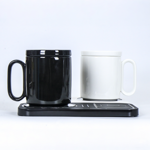 カスタム温度制御加熱セラミックスマートマグウォーマーサーモスタット付きカップセットワイヤレス充電器ウォーマーパッド - Product Image 6