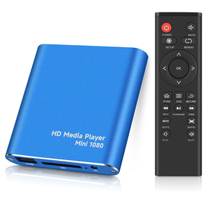 Mini 1080p 2k 4k <span class=keywords><strong>Full</strong></span>-<span class=keywords><strong>HD</strong></span> Ultra <span class=keywords><strong>HD</strong></span> kỹ thuật số phương tiện truyền thông Hộp Máy nghe nhạc Tương thích với MKV/RM cho HDD ổ đĩa USB và thẻ SD - Product Image 1