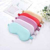 Masque de sommeil occultant en soie OEM, doux et respirant, cadeau promotionnel, logo personnalisé, boîte blanche pour vente en gros