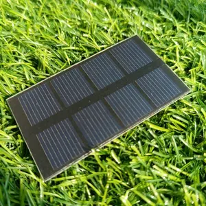 Elektronik Solar Mini ip65 2 volt 0.35w Panel surya Sollar silikon polikristalin 2 v sel surya Modul PV Panel 03w Poly