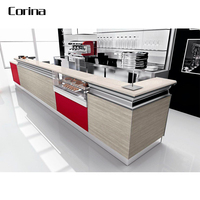 Comptoir de barre en pierre artificielle, avec lumière LED personnalisée de haute qualité, en usine
