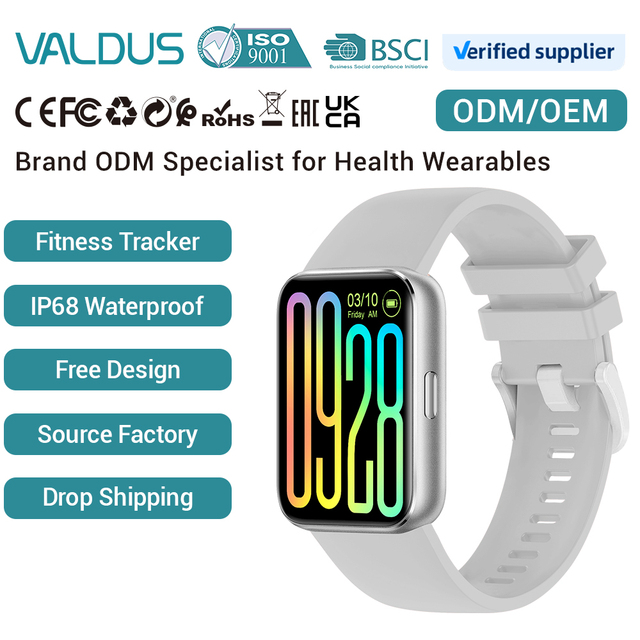 VALDUS ODM/OEM 2026 New Strap Multi Sport Mode Womens Health Reminder Smart Watch Blood Oxygen Monitoring VS13 Smartwatch
